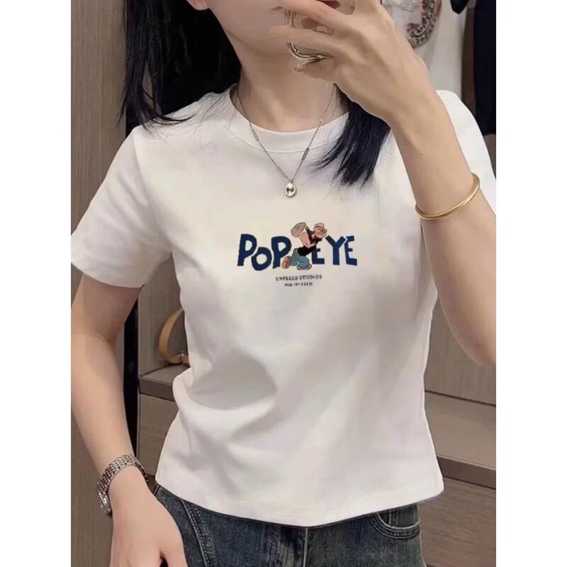 La Chapelle Women s Cartoon Print Short Sleeve T-Shirt XL
