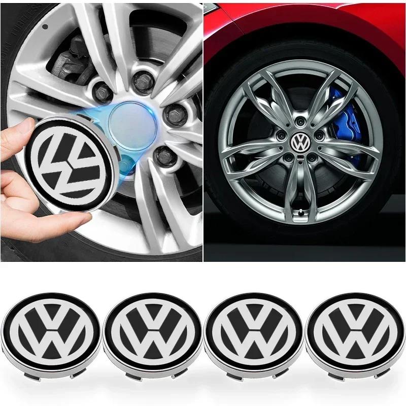 Tappi Centrali Ruota Auto VW Per Volkswagen 56/60mm Protezione Copri Mozzo Accessori Auto Per Volkswagen Golf-7 4 5 6 CC T-ROC Sh