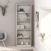 VidaXL 5-Tier Bookcase Concrete Grey 60x24x175 Cm Chipboard