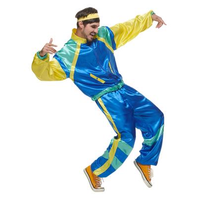 Pánský kostým 80. let retro bunda Shell Suit Party tepláková souprava