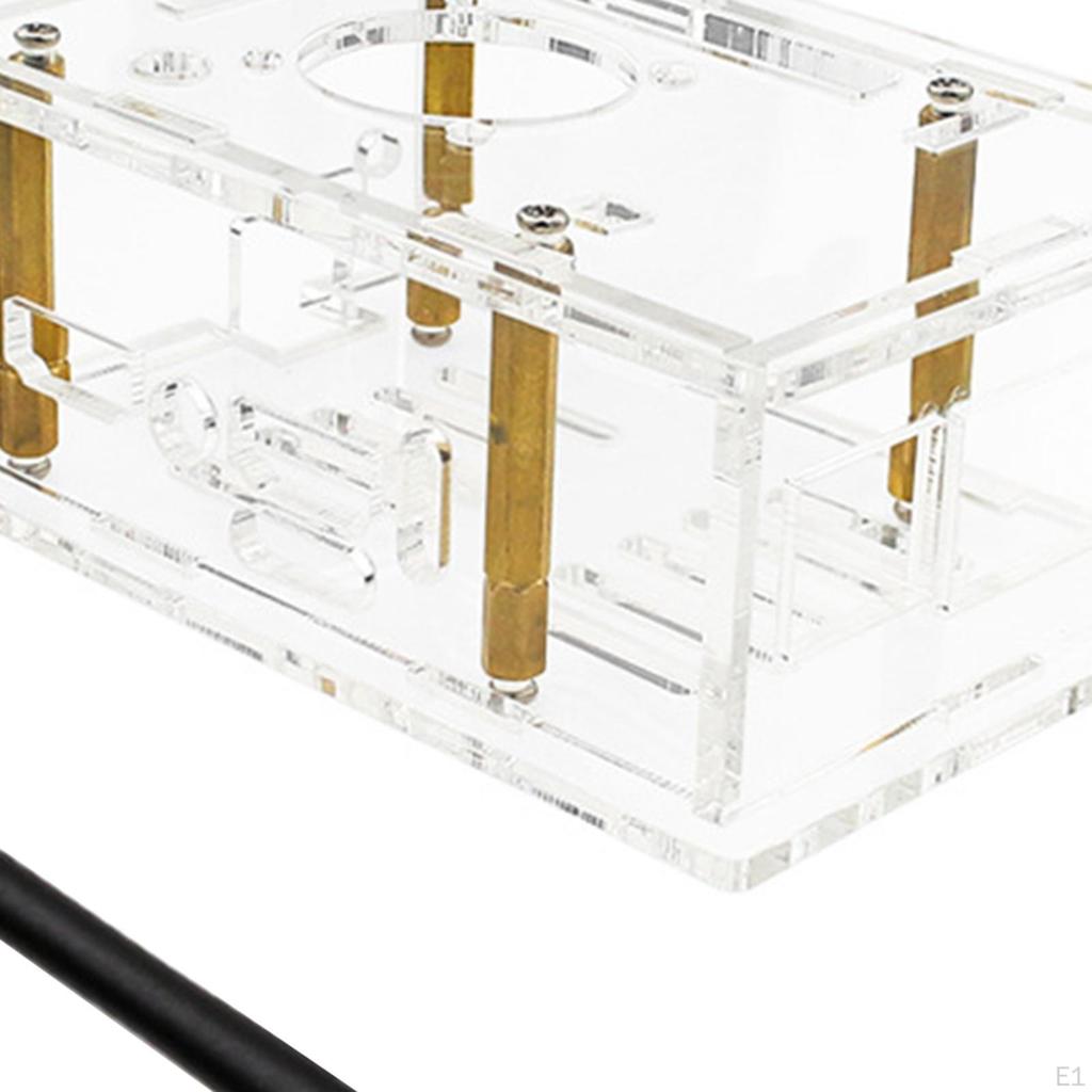 Acrylic Case for 5 Pro Development Board Transparent Protective Shell with Antenna Computer
