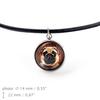 Pug - necklace pendant with your photo, handmade, handcrafted jewelry by Art-Dog brand