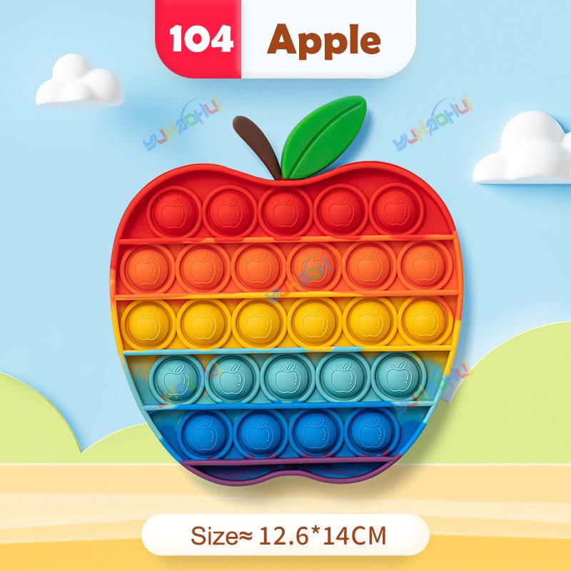 Rainbow Pop Push Bubblle Fidget Anti Stress Relief Toys for Adult Children Special Needs Sensory Toys Interactive Toys for Kids