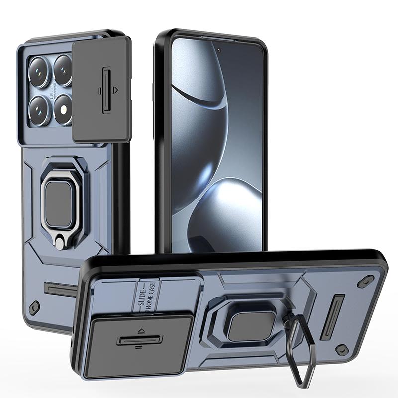 Cell Phone Bag Case for Xiaomi 15T Pro 14t 13t 5G Mi15t Mi14t Xiaomi15t Mi 15t Dual Layer Magnet Holder Ring Cover