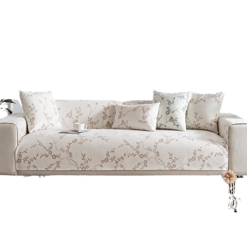 Chenille Sofa Cushion Four Seasons Universal Anti-Slip Cover Cloth Small Floral Sofa Cover Cushion