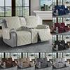 4pcs/set Waterproof Diamond Grid Pattern Recliner Loveseat Center Console Sofa Cushion Cover Non Slip Removable Couch Slipcover