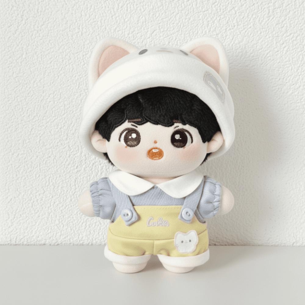 1 Set Suit 10cm Cotton Doll Clothes Cat Hat Doll Dress Up Set Doll Clothes Outfit Doll Accessories