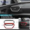 Real Dry Carbon Fiber Air Outlet Frame Sticker for Cupra Formentor Leon Seat Leon 2021-2026 Center Console Interior Trim