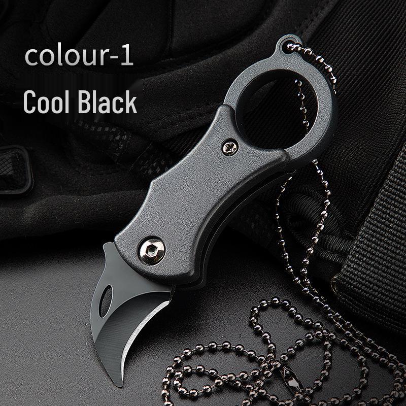 Portable Folding EDC Keychain Knife - Emergency Survival, Camping, and Unboxing Tool