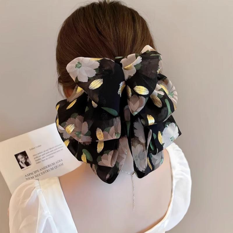 Cloud Bubble Extra Large Bow Hair Clip - High-End 2025 Claw for Women