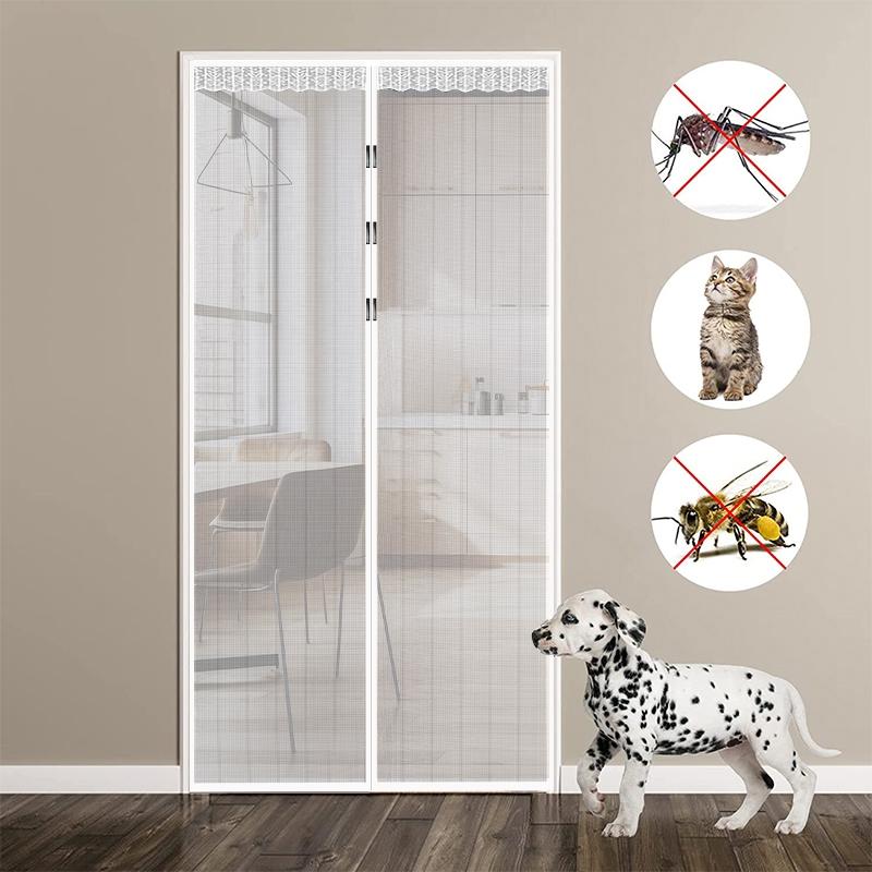 Anti-Mosquito Curtain Anti Insect Mosquito Mesh Net Magnetic Door Curtain for Kitchen Living Room Bedroom Summer Home Supplies