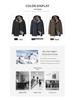 Men's Three-in-One Goose Down Mid-Length Jacket with Detachable Liner - Warm Casual Coat for Middle-Aged and Elderly Dads