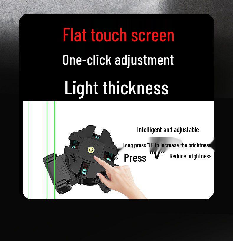 Imported High-Precision Green Infrared Laser Level—2/3/5 Lines, Strong Light, 360° Outdoor, 2024 Model