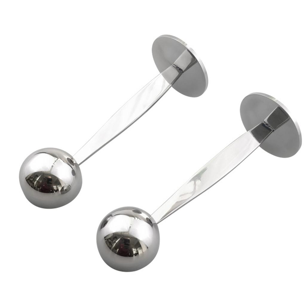 2 IN 1 Stainless Steel Coffee Measuring Scoop Tamper Espresso Coffee Bean Hammer Spoon Coffee  Tea Tools Measuring Tamping Scoop for Cafe Shop Home
