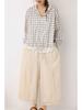 Cherry Blossom Plaid Hooded Shirt - Spring/Summer 2026 Collection
