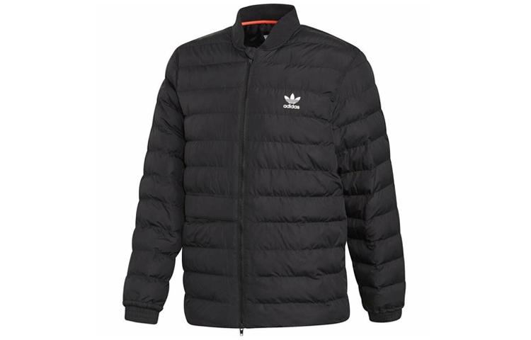 Adidas Originals Puffer Jackets Men s Black Baseball Collar Moderate Other DJ3191 S