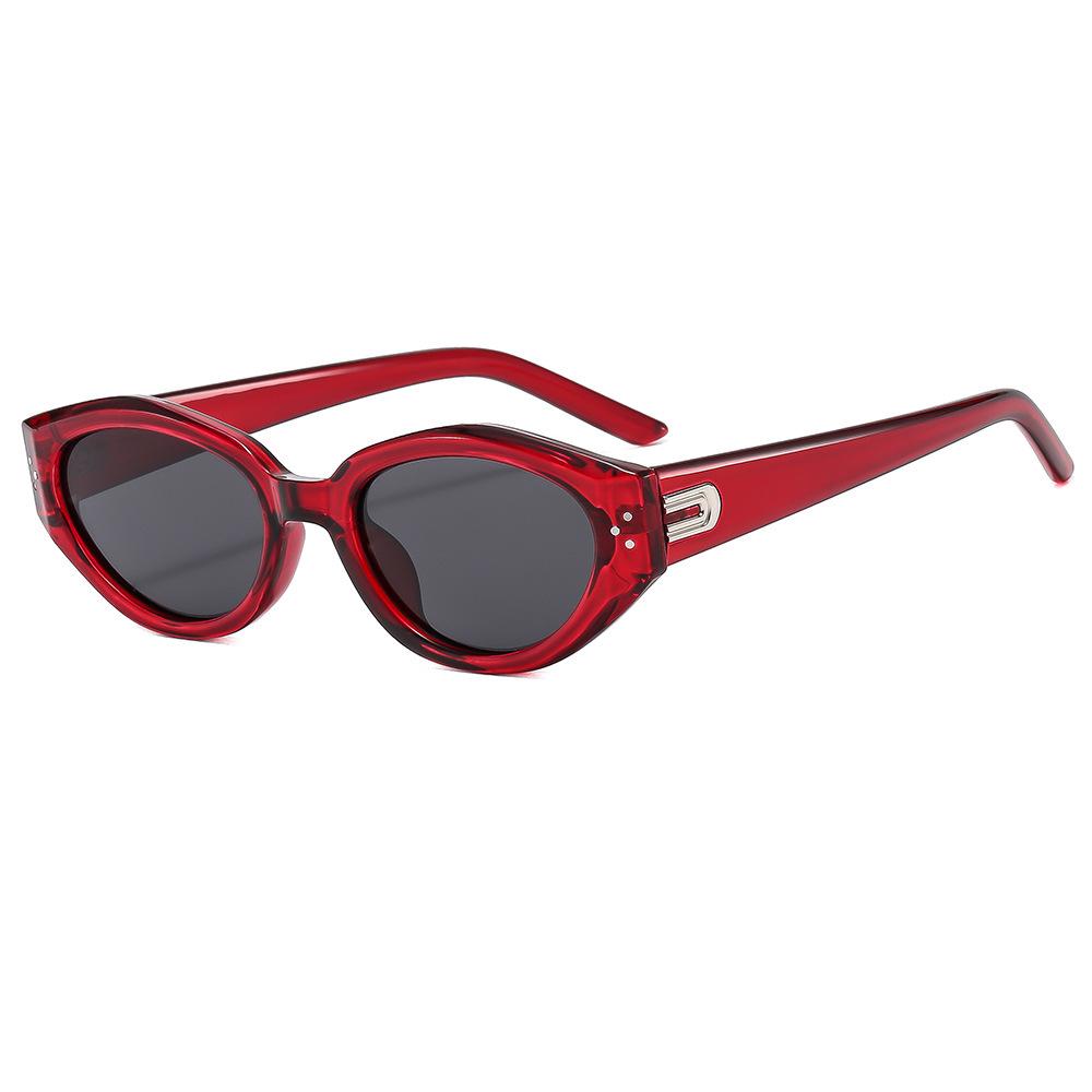 Reisnagel Retro Katzenauge Damen Anti-UV-Sonnenbrille im Influencer-Stil