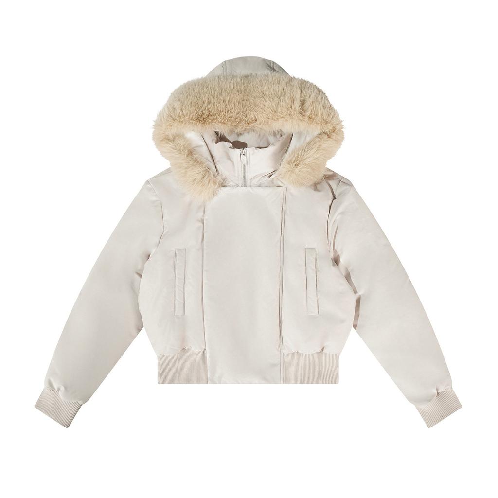 New Hooded Versatile Down Cotton-padded Women's Winter Warm Big Fur Collar Short Thickened Cotton-padded Jacket Women's Jacket