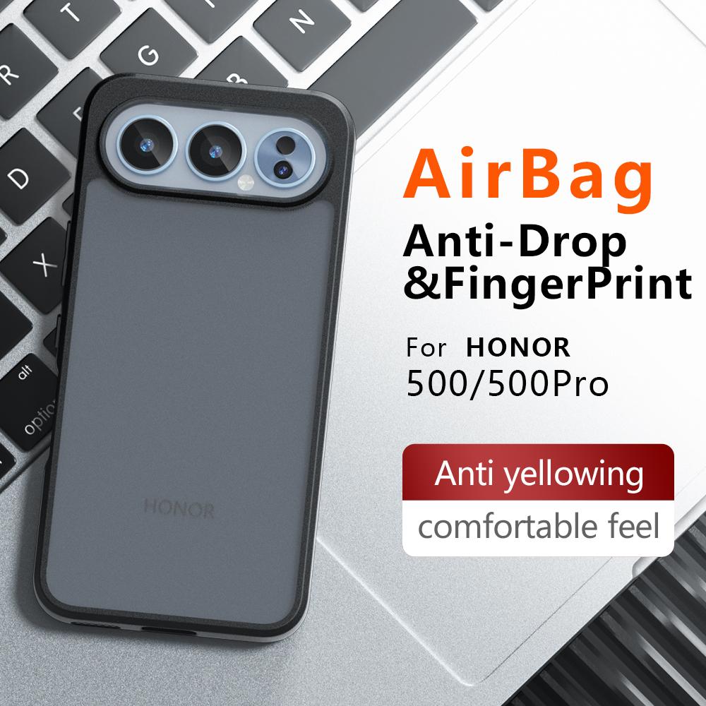 Cover for Honor 500 / 500 Pro Case Ultra Thin Matte Translucent & Clear Full Protection Hard Plastic Back Funda Capa