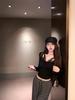 Women's Winter Lace Patchwork V-Neck Long-Sleeve Slim-Fit Base Layer Top