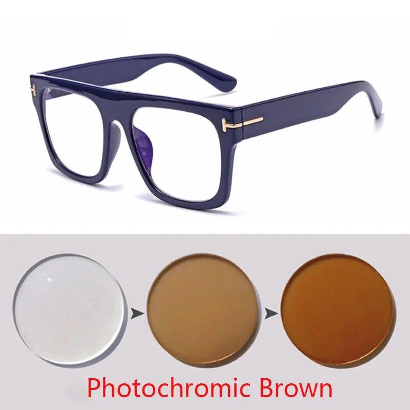 Oversized Glasses Men Luxury Steampunk Big Hyperopia Women Reading Photochromic Prescription 0 +0.5 +1.0 +2.0 To +6.0