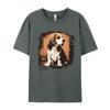 Beagle Dog Vintage T-shirt For  Party Funny Tee T-Shirt Tops & Tees Designer Cotton  Teeshirt Casual