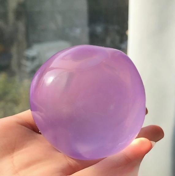Blue Maltose Squishy Toy Cute Mochi Anti Stress Fidget Toy Soft Simulated Bule Transparent Ball Quick-Rebound Decompression Toy