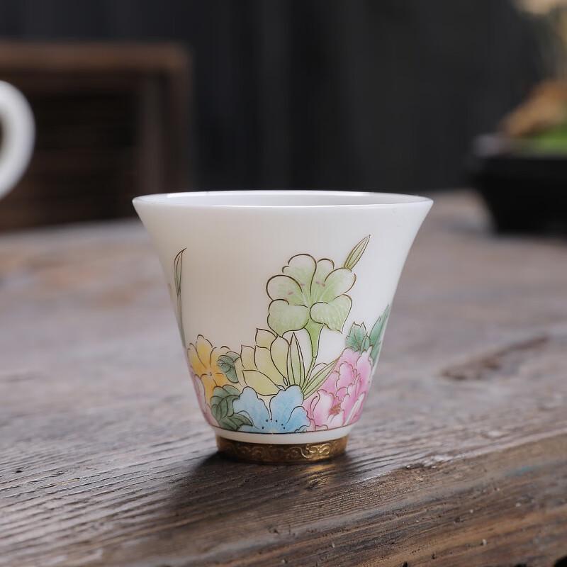 Dehua White Porcelain Gong Xi Teacup