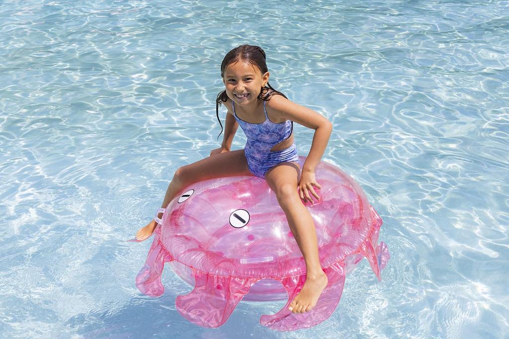 Igarashi Pływak Ośmiornica Pływak 131 x 130 cm Rozmiar nadmuchanego korpusu: Około. 85 (W) x 46 cm (H, włączając uszy)  Rozmiar z uwzględnieniem stóp: Około. 120 (W) x 46