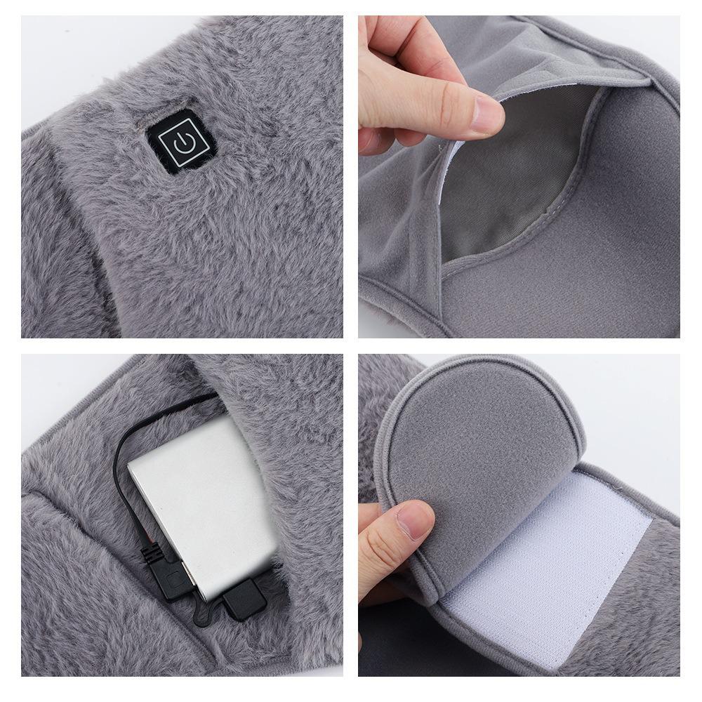 USB Rechargeable Electric Heating Waist and Uterus Warm Belt Massager