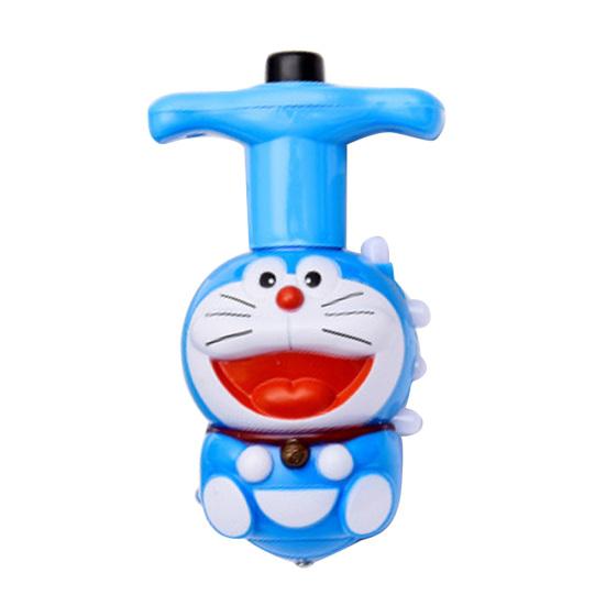 Cute Cartoon Children Colorful Luminous Spinning Top Gyro with Music Kids Gift