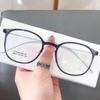 Ultra-light Little Red Book with TR Titanium Frame Round Face, Plain and Transparent Tan Ins Wind Myopia Frame