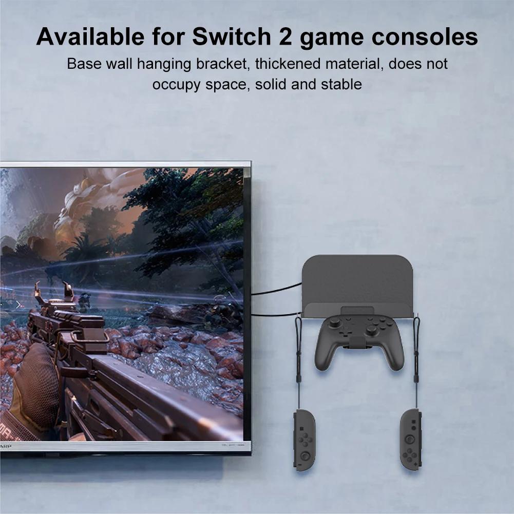 Wandhalterung für Host-Ständer mit Controller-Haken Hängende Wandhalterung für Switch 2 Spielkonsole Wandmontierte Halterungshalterung