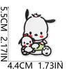 Japanese Anime Character Embroidery Cloth Sticker Bag Dressing Patch Sticker Cartoon Dog Embroidery Sticker Clothes Decoration Embroidery Stamp