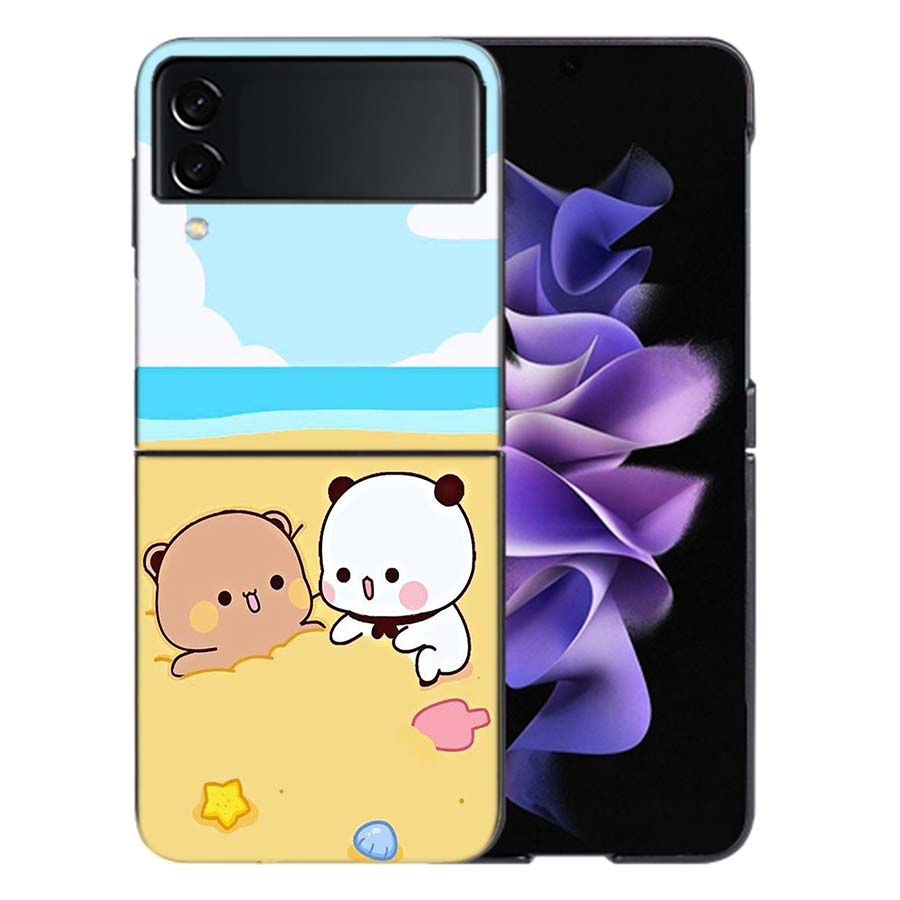 Cute BuBu DuDu Coque For Samsung Z Flip7 6 Galaxy Case Shockproof Z Flip5 Z Flip3 4 5G Hard Cover Phone TPU PC Hard Funda