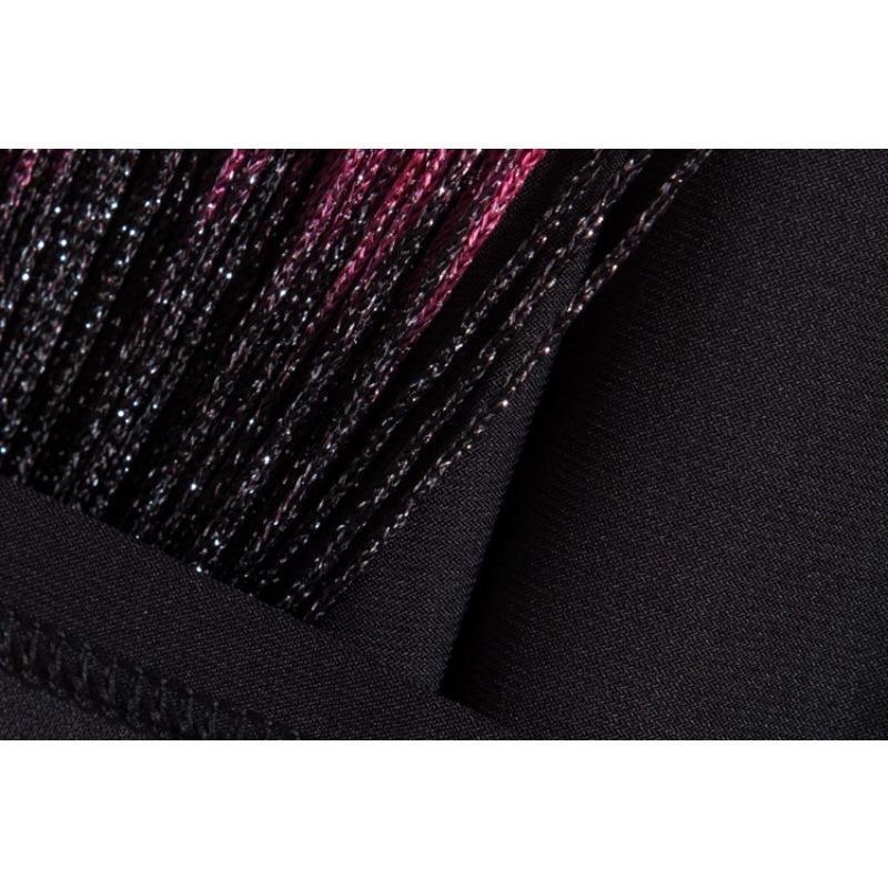 Robe Nouvelle Mode Col Halter Industrie Lourde Mode Irregular Gradient Robe à Franges Robe