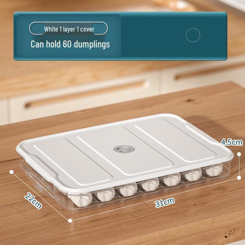 ZISIZ Multi-Layer Fridge Dumpling Storage Box