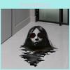 Halloween Female Thriller Ghost Bedroom Living Room Home Decoration Stickers