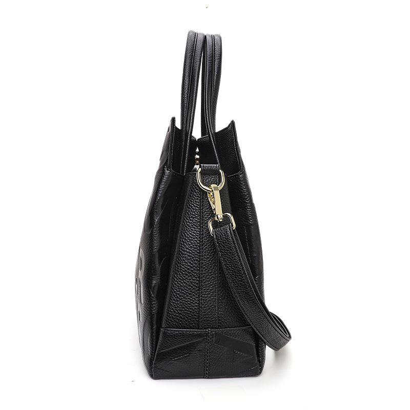 Neue trendige Handtasche aus Rindsleder mit großer Kapazität für Damen im Herbst und Winter