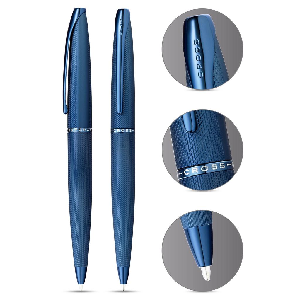 Cross Ballpoint Dark Officially Imported Pen, Oil-Based, ATX, Blue, N882-45,