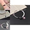 Trendy Pearl Stitching Cat Bracelet Womens Fashion Summer Y2k Sweet Cool Jewelry
