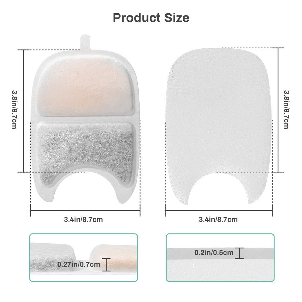 Non-toxic Pet Fountain Filter Universal Water Fountain Filter Sponges Cat Fountain Carbon Filters