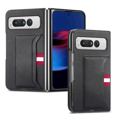 Anti -Slip Card Pocket Leather Bag Case For Google Pixel Fold Pixelfold Business Phone Cover For Pixel Fold