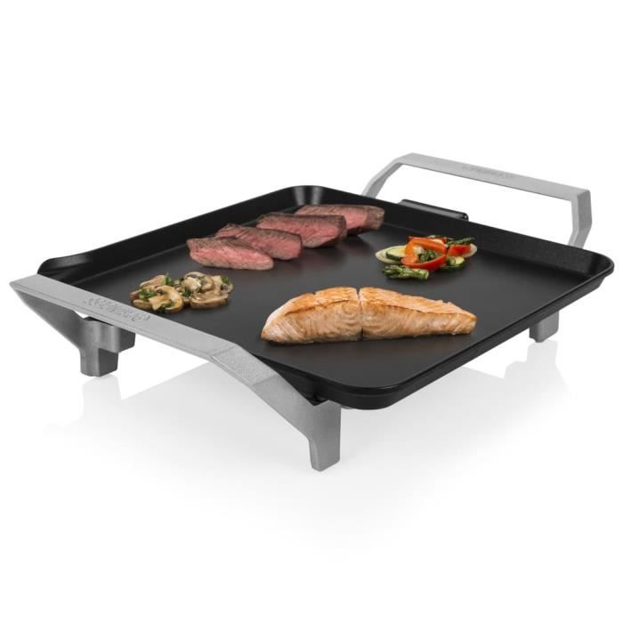 Gril de table électrique Princess Chef Premium - Noir et argenté - Plaque chauffante teppanyaki - 1500 W