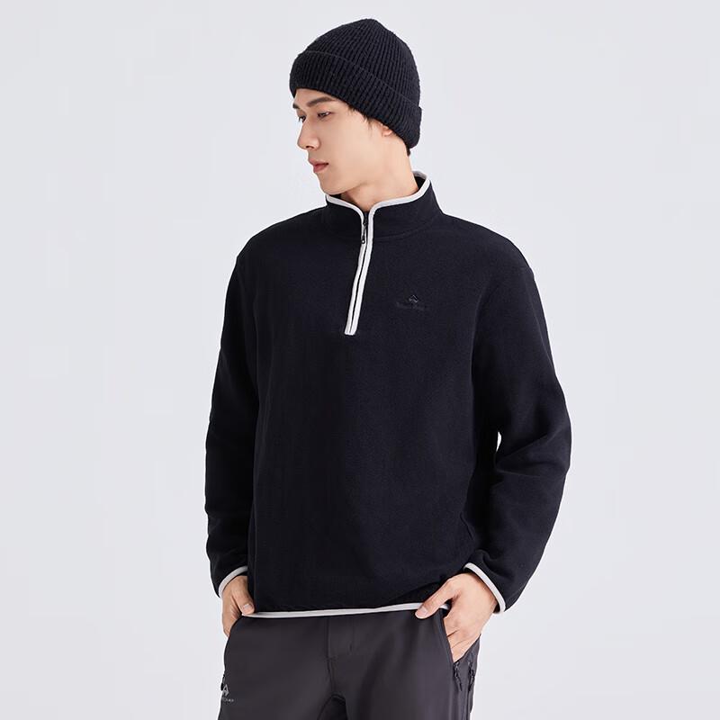 Taluozhe Men's Half-Zip Fleece Sweatshirt