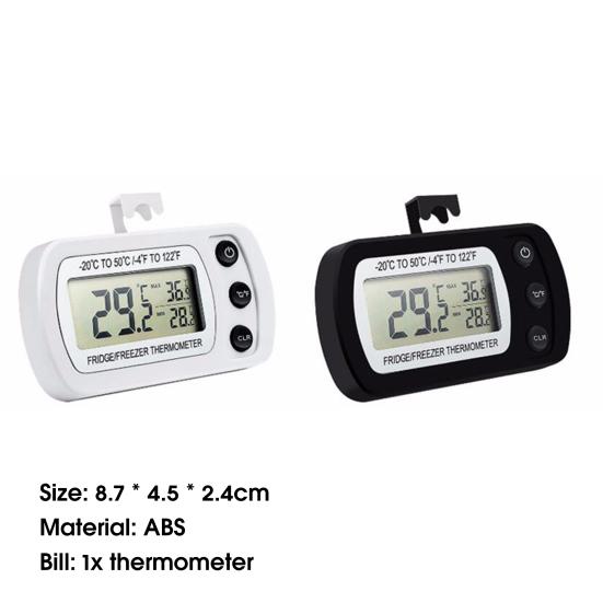 Fridge Thermometer Anti-humidity IPX3 Waterproof Electronic High Accuracy Magnetic Fridge Temperature Meter
