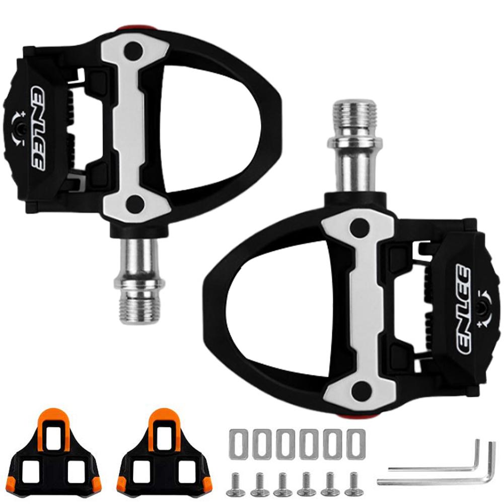Bicycle Locking Pedals Bike Clipless Pedal Lightweight Nylon Bicycle Pedals Adjustable SPD-SL System Cycling Accessories