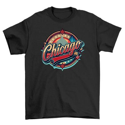 Retro_72 Chicago Logo T-Shirt - Slam Dunk in Style! 100% Baumwolle, Lustig Unisex
