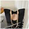 Fashion Versatile Leisure Bag Large Capacity Women's Canvas Bag Commuter Make-up Bag New Underarm Tote Bag