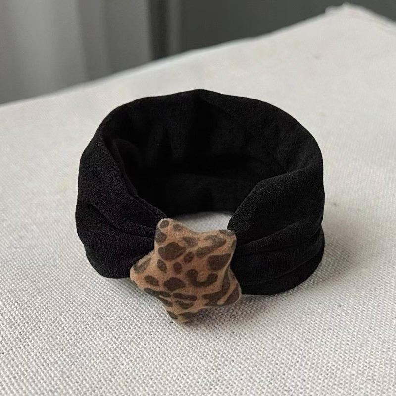 

High Ponytail Hair Accessory with Leopard Print Ball-shaped Elastic Hair Band with High Elasticity for Women s Hair Ties and Hair Clips Stars 3pcs